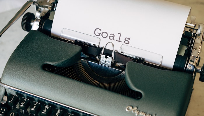 goals, typewriter, plan, new year, sober, recovery